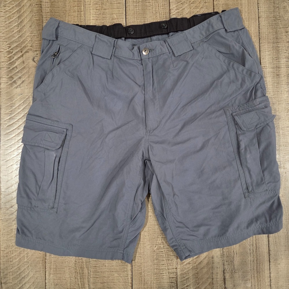 Mens Gray Duluth Trading Company Cargo Shorts Size XXL